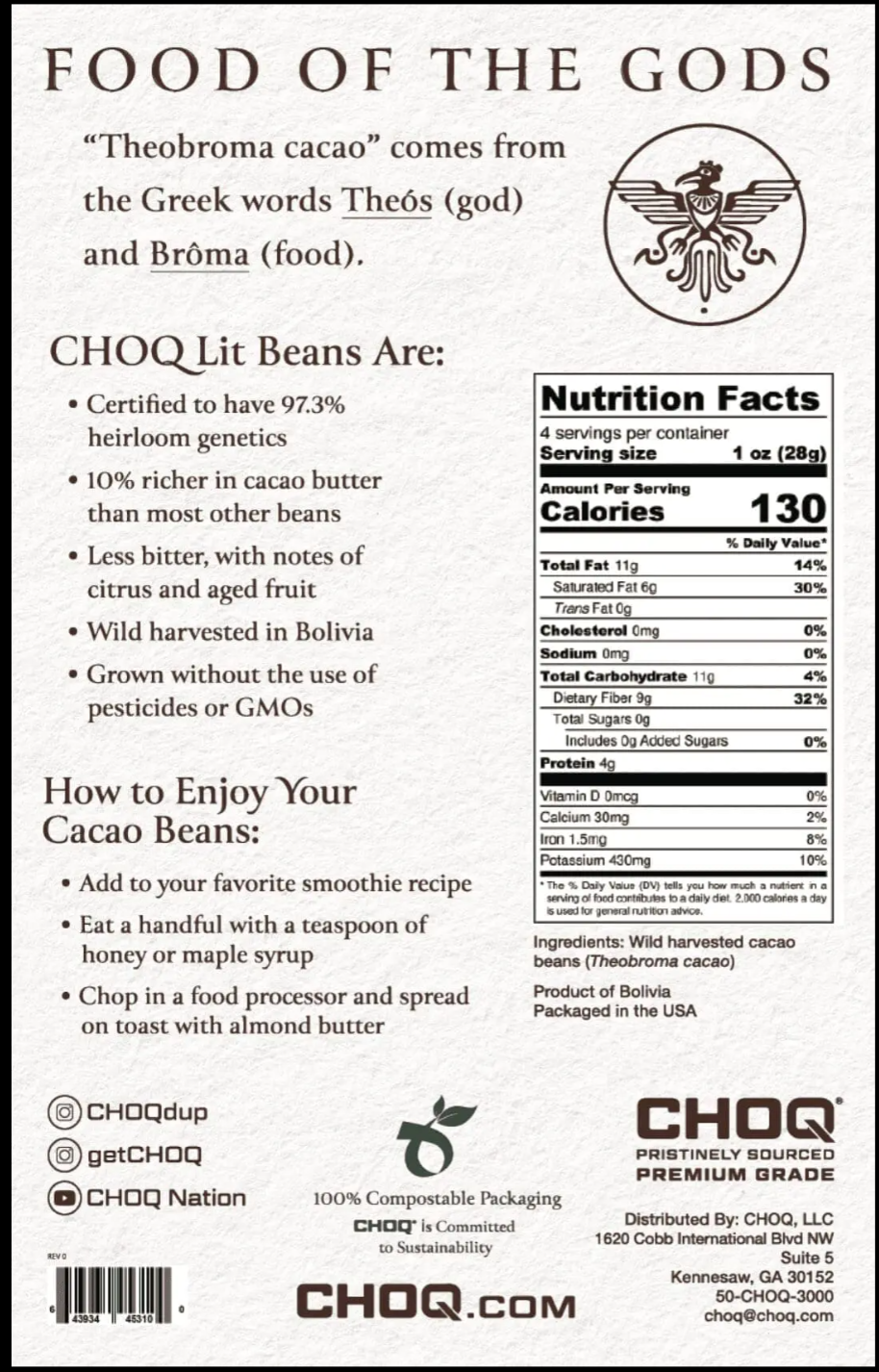 CHOQ Lit Cacao Beans